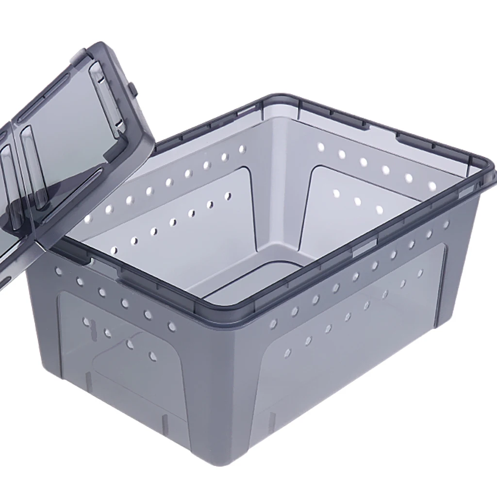 Reptile Terrarium Vivarium Tank Box Turtle Nursery Breeding Cage Spider Hiding Box Transport Case