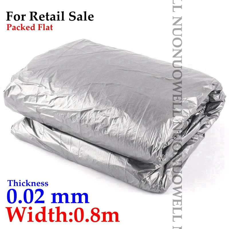Width 0.8m 40 м~ 5 м 0,02 мм садовая Серебристая черная светоотражающая пленка фруктовый тройник для посадки пластиковой мульчи пленка для теплицы уход за овощами крышка - Цвет: Width 0.8m