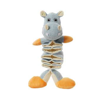 

Portable Bite Resistant Home Dog Toy Funny Cloth Fleece Cleaning Teeth Animal Shape Squeak Sound Simulation Stretchable Cat