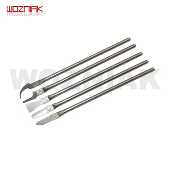 

WOZNIAK 5PCS Chip CPU Removal Glue Removing Knife tool Mobile Phone Mainboard Maintenance Pry Spatula Knife