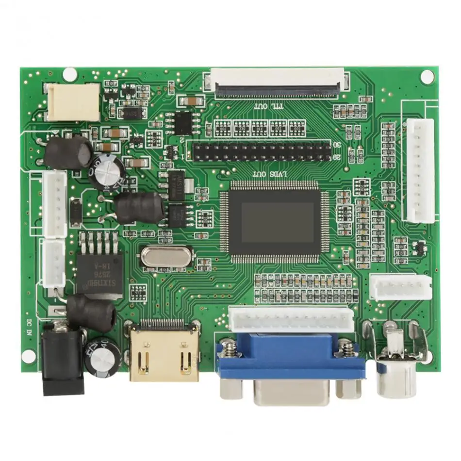 VGA 2AV Реверсивный драйвер платы для 7 дюймов AT070TN92 800x480 ЖК-дисплей