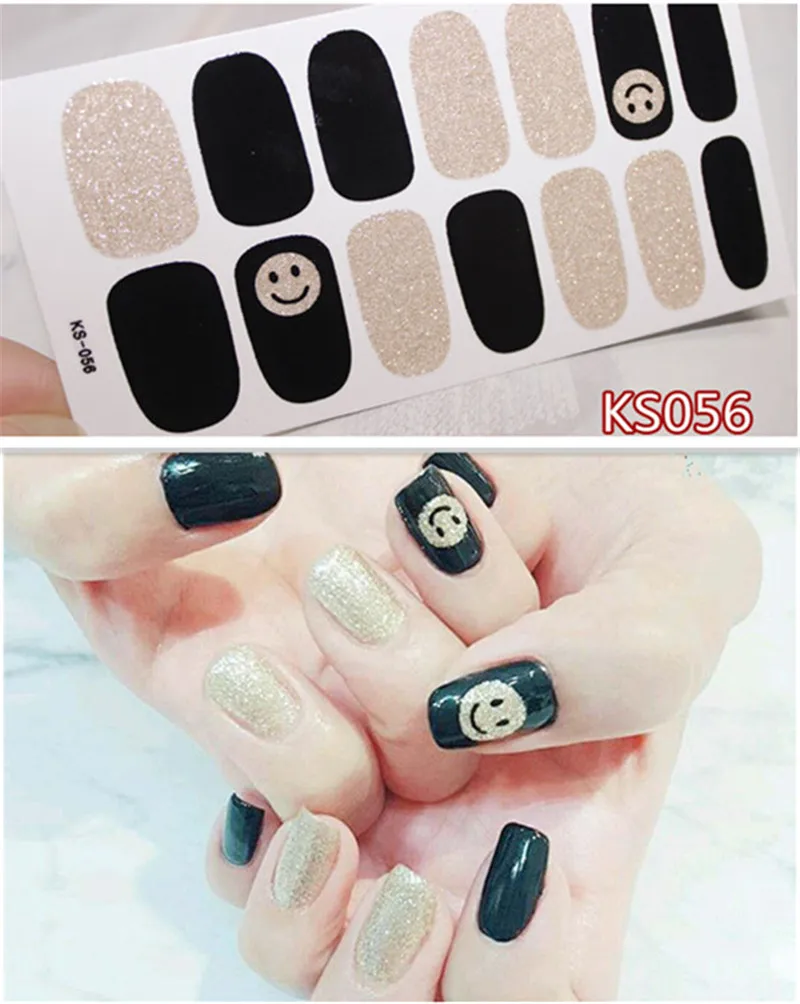 14 шт./компл. Цвета ногтей Стикеры s DIY Nail Art Наклейки плотная Стикеры s самостоятельно аппарат для крепления на гвоздях и Стикеры Обертывания украшения для Красота