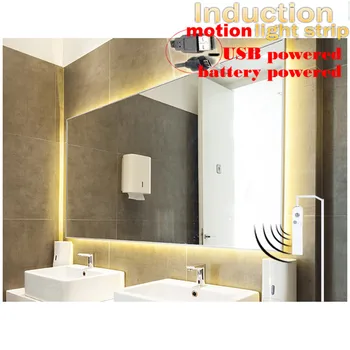 

Wireless PIR Motion Sensor LED Light Strip Kitchen Bed Cabinet Closet Light tape 1M/2M/3M SMD 2835 USB LED Lamp TV Backlight
