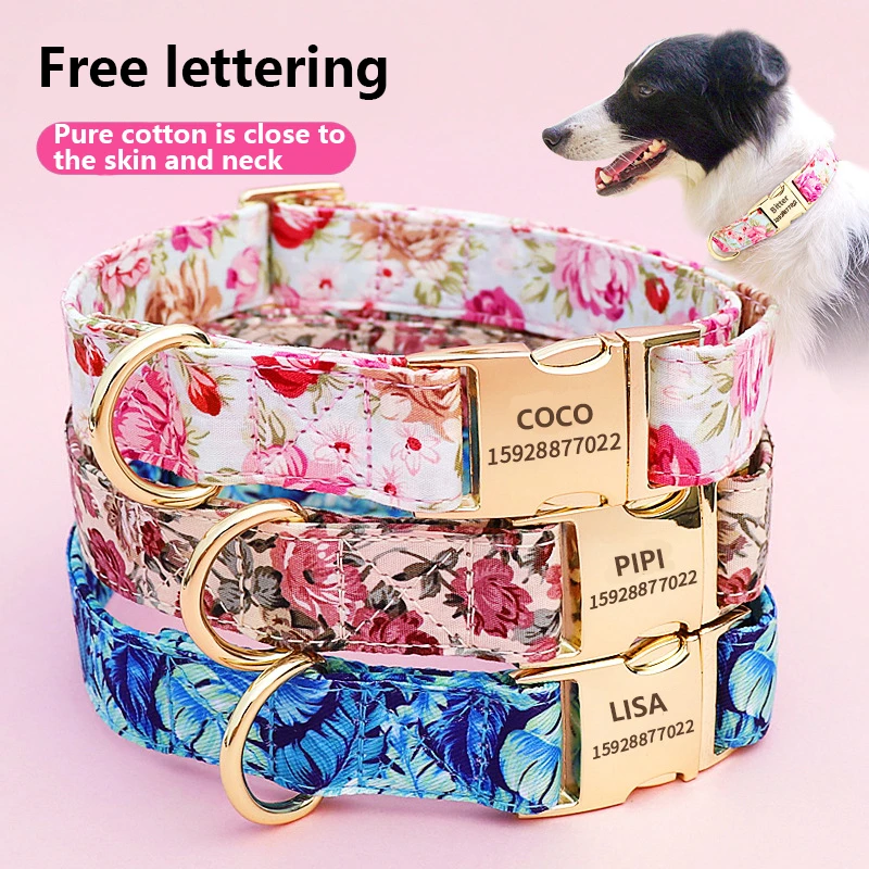 Collar con etiqueta antipérdida perros pequeños, accesorio de protección antipérdida, con embalaje independiente de Golden Retriever, Shiba Inu, Border Collie Medium|Collares| - AliExpress