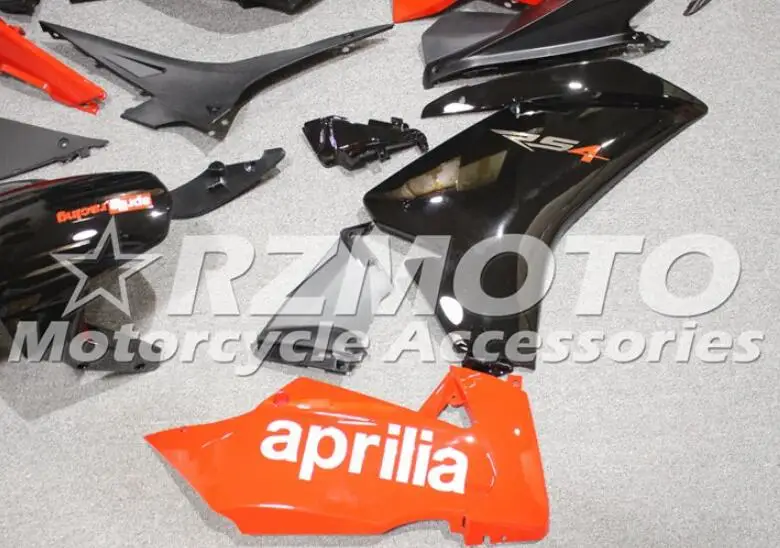 Литьевая Форма ABS полный обтекатель комплект подходит для Aprilia RS4 50 125 2012 2013 12 13 14 15 на заказ черный красный