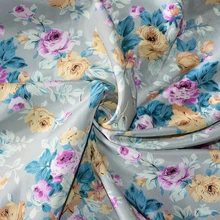 Базен Riche Getzner Импорт Корея бархат шифон Дамасская роза печатных весна/лето платье Комбинезоны шарф ткани