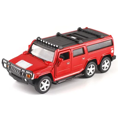 Горячая 1:32 шестиколесная Hummer сплава Полиция внедорожных игрушечные машины Звук Свет задерживаете игрушечный танк автомобилей для детей Подарки - Цвет: 6