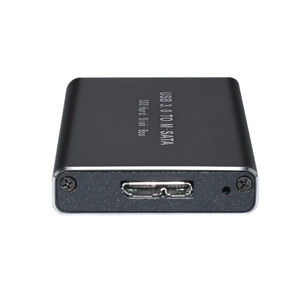 Мини SSD чехол для жесткого диска USB3.0 адаптер mSATA жесткий диск корпус алюминиевый сплав внешний жесткий диск чехол mSATA к USB3.0 коробка
