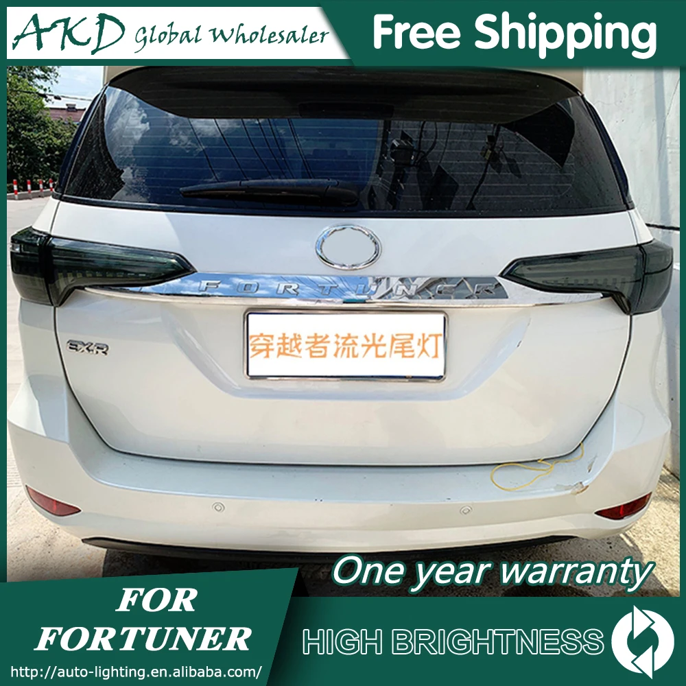 Задний фонарь для Toyota Fortuner- Audi-дизайн задние фонари светодиодные противотуманные фары DRL дневные ходовые огни тюнинг автомобильные аксессуары