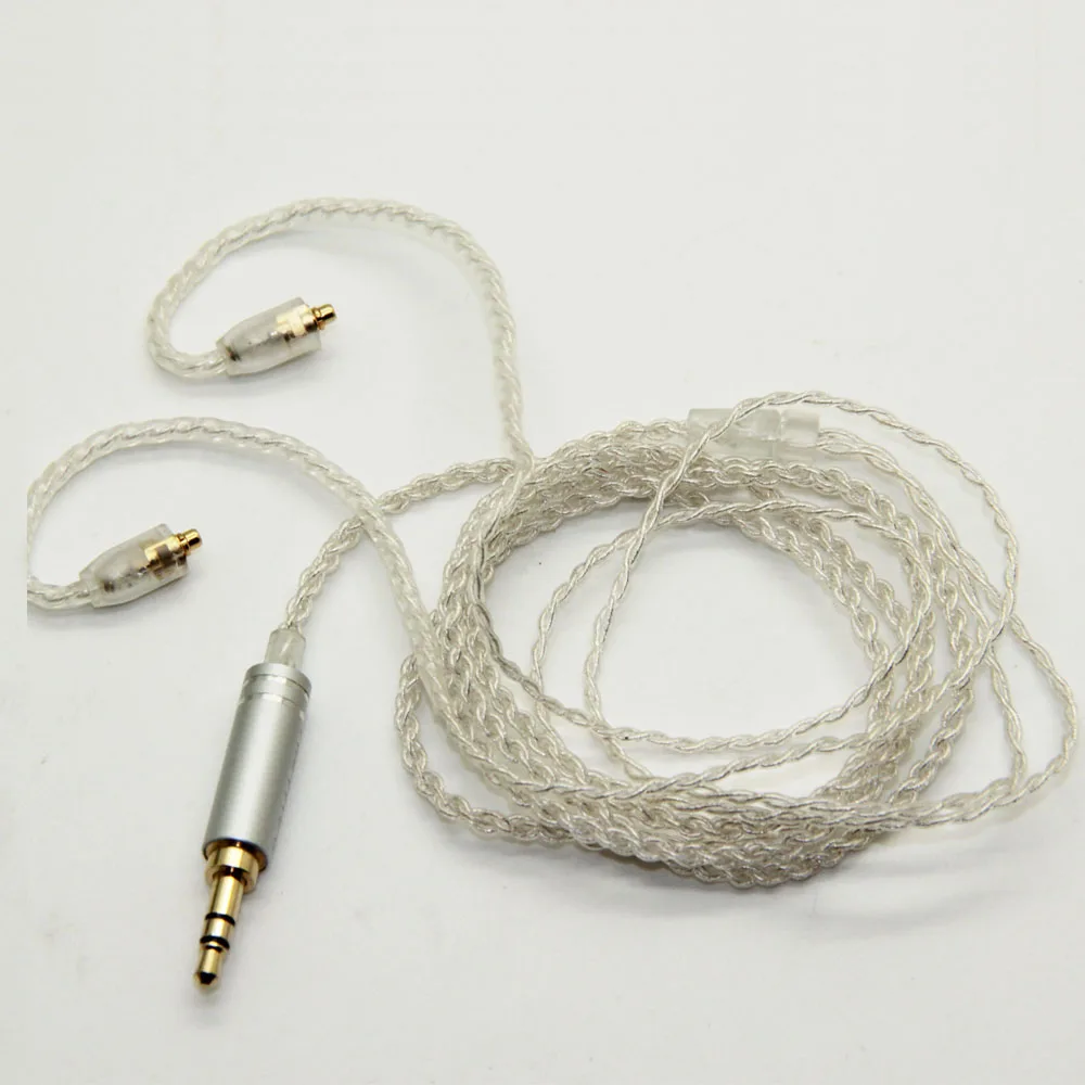 Khopesh MMCX SE535 обновление серебряной пластины кабель для Shure SE215 SE315 SE425 SE535 SE846 съемный проводной кабель для ремонта Xiaomi