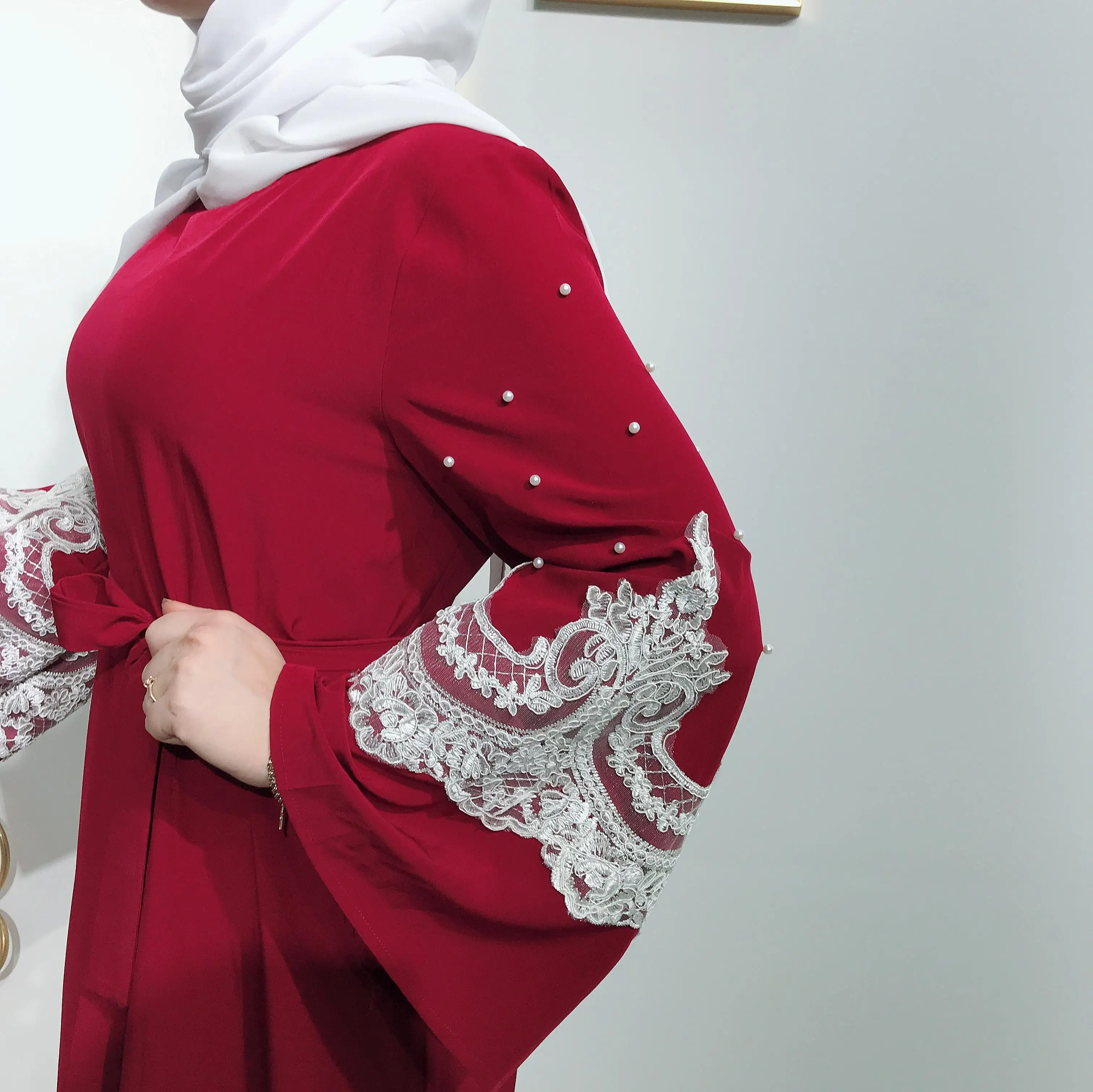 Мусульманская абайя для женщин платье макси с длинным рукавом Винтаж Дубай молитва кафтан исламские дамы Турция длинный халат макси платья Рамадан
