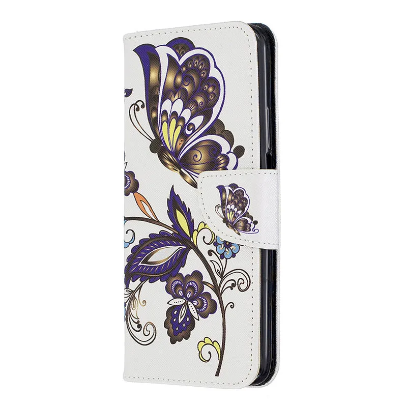 White Butterfly Роскошный цветочный кошелек panda чехол для samsung Galaxy Note 9 S8 плюс A7 A750F A10E A70 A50 A40 A30 A20e A20 A10 E Стенд кожаный чехол - Цвет: White Butterfly