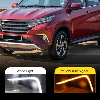 

Car Flashing 2Pcs LED Daytime Running Light For Toyota Rush 2018 2019 Car Accessories Waterproof 12V DRL Fog Lamp Decoration