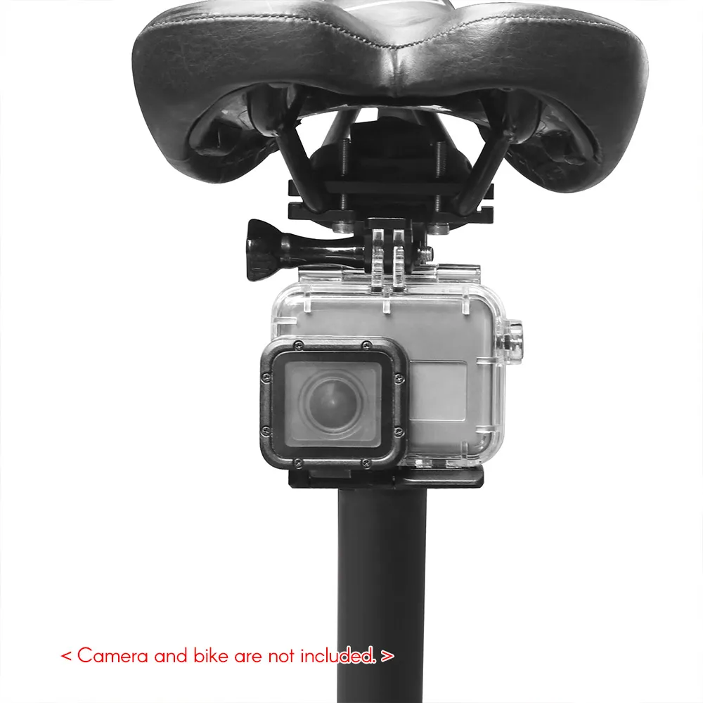 CNC Алюминий велосипедное седло железнодорожное крепление для экшн-камеры GoPro Hero 7/6/5/4 HERO() для спортивной экшн-камеры SJCAM YI AKASO от Campark Crosstour экшн-камер