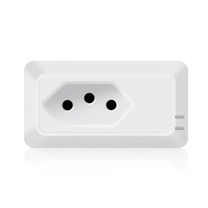 

New for Wireless Smart Plug FOR Brazil Standard 2.4GHz Wifi Enabled Remote Control Smart Socket