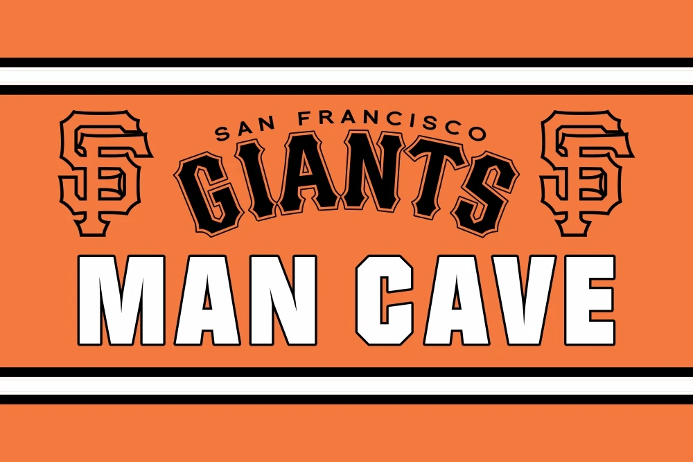 MAN CAVE Флаг Сан-Франсиско Giants, 3ft X 5ft, полиэстер, командный баннер, летающий размер, № 4, 90X150 см, пользовательский флаг - Цвет: MAN CAVE