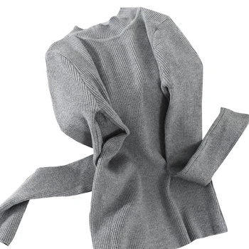 

Heliar 2020 Spring Underwear Sweater For Women Casual Thermal Underwear Sweater Women Solid Casual Solid Knitting Pullovers