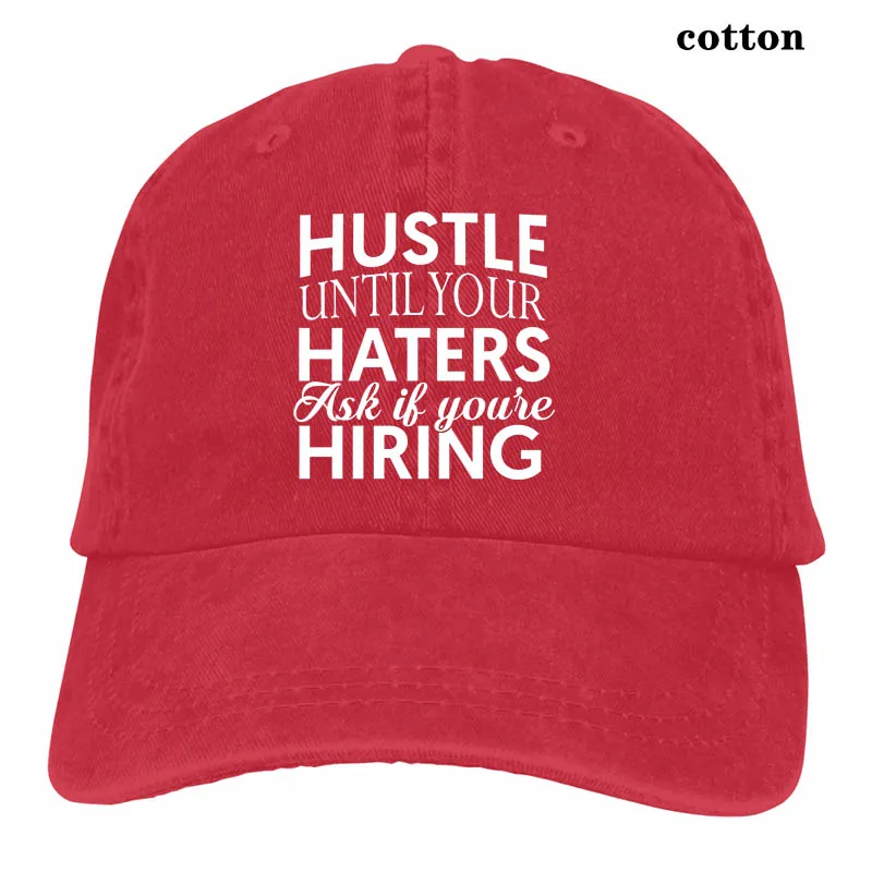 Hustle joinner Hustle пока ваши шляпки мотивация вдохновение успех для денег, богатства бейсболка для мужчин и женщин Кепка водителя грузовика - Цвет: 3-Red