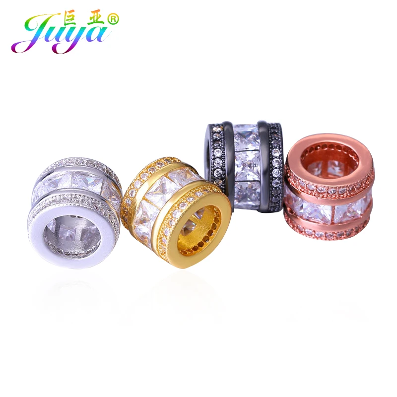 Металлические бусины Распорки Juya DIY микрозакрепка шампанское циркониевые