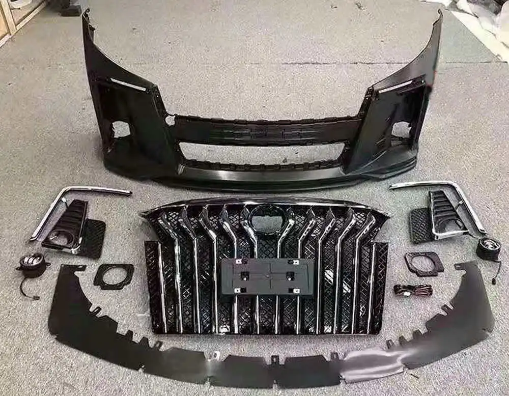 Athena стиль кузова авто набор внешних комплектующих к автомобилю для Buick GL8 переднего бампера+ заднего бампера+ передняя решетка+ противотуманная фара+ DRL дневного света