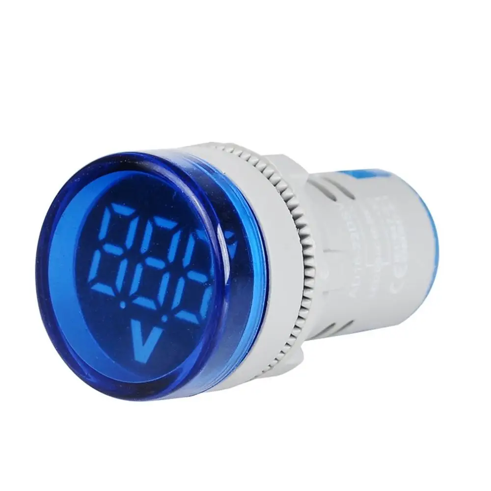 SINOTIMER 60-500 В AC цифровой светодиодный индикатор напряжения сигнальный Светильник Мини вольтметр тестер детектор напряжения датчик - Цвет: blue