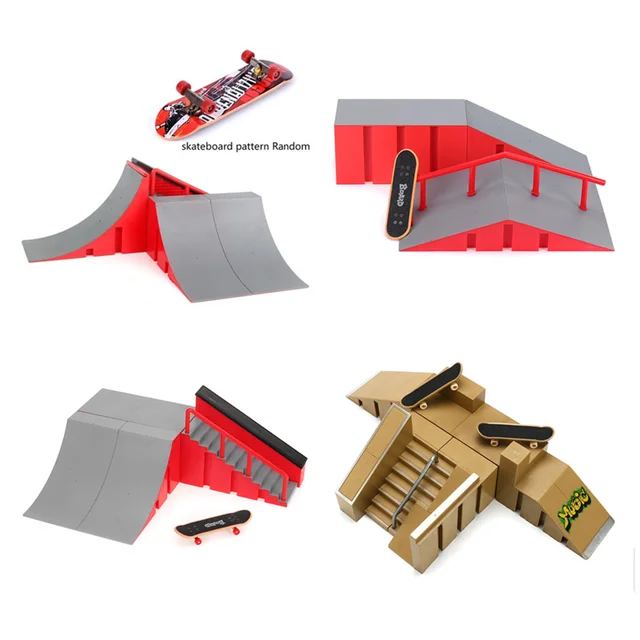 US $15.70 Newest Skate Park Ramp Parts for Fingerboard Finger Board Ultimate Parks Kids Toys for Children Fin