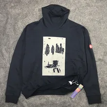 CAVEMPT Turtleneck Sweatshirt High Street Cotton 3M Reflective Print Men Women C.E CAVEMPT Oversized Pullover