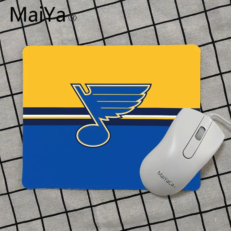 Maiya высокое качество St Луи Блюз хоккейный силиконовый коврик для мышки игра Гладкий блокнот для записей настольные компьютеры мат игровой коврик для мыши
