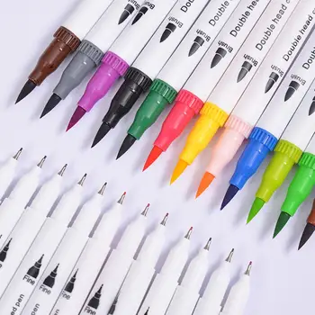 

100 Colors Suit Double Head Watercolor Pen Highlighter Set for Line Drawing Painting Clearance sale