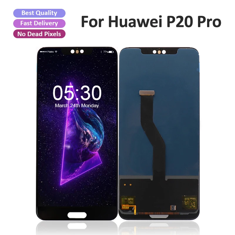Для Huawei P20 Pro LCD Сенсорная панель для Plus дисплей CLT-AL00L сенсорная Рамка экрана CLT-AL01