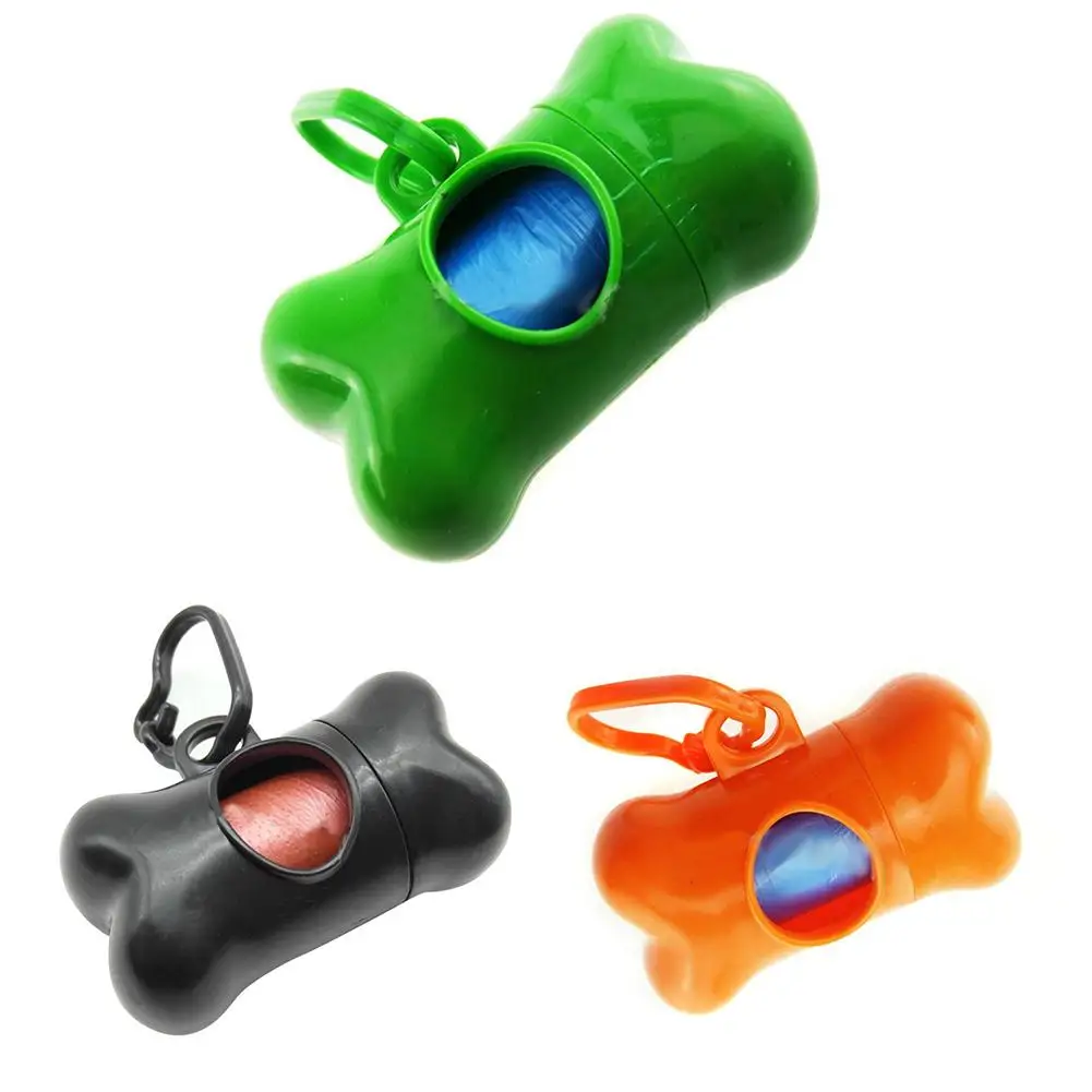 

Pet Dog Bone Shape Garbage Waste Clean-up Bag Dispenser Box Carrier Holder Case