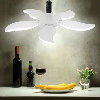 

E27 140LED Folding Bulb Light 75W 220V High Bright Garage Workshop Factory Lamp Low Energy Consumption with Long Life