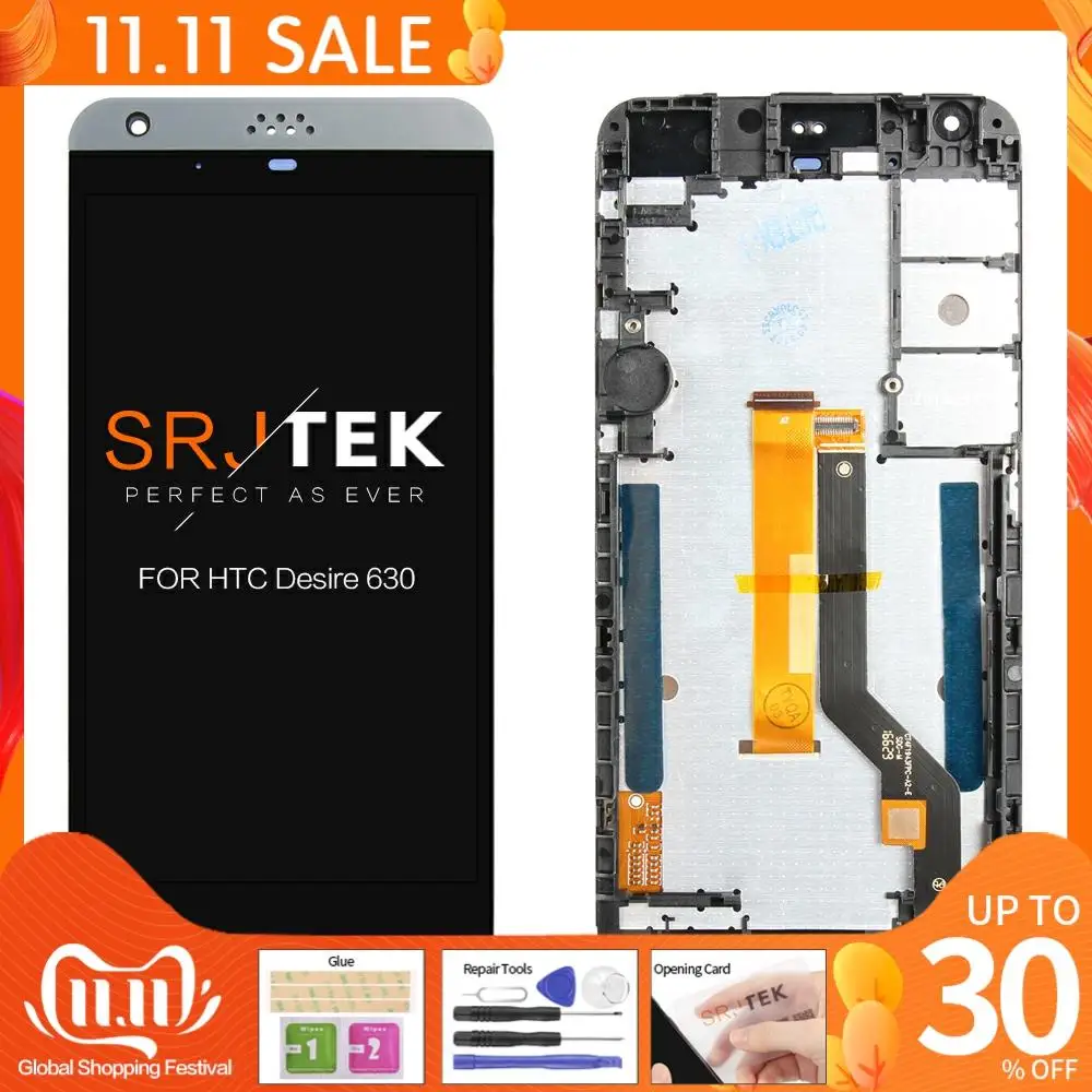 Srjtek 5 0 ''ЖК дисплей для HTC Desire 630 ЖК сенсорный экран дигитайзер D630 Ремонт
