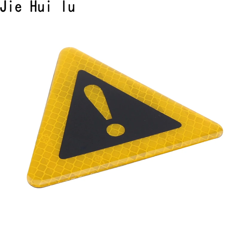 

Universal Reflective Stickers Car Bodywork Decorative Motorcycle Triangle Warning Label DIY Reflective Warning Sticker