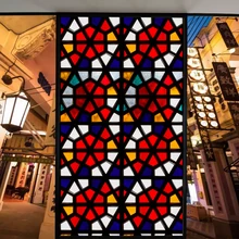 Индивидуальный размер, оконная пленка, статическая, цепляется, Классическая, витражная, стильная, виниловая, витражная, съемная, многоразовая, для украшения дома, 40 см x 80 см