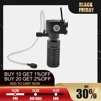 

3W 3 in 1 Silent Aquarium Filter Mini Fish Tank Filter Aquarium Submersible Oxygen Internal Pump Sponge Water Purifier Cycle