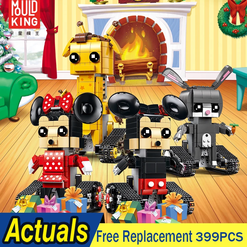 

MOC Technic Crawler robot Walking Brick Sets Square Head Super block Man Model Building Blocks Bricks DIY Toys for Children