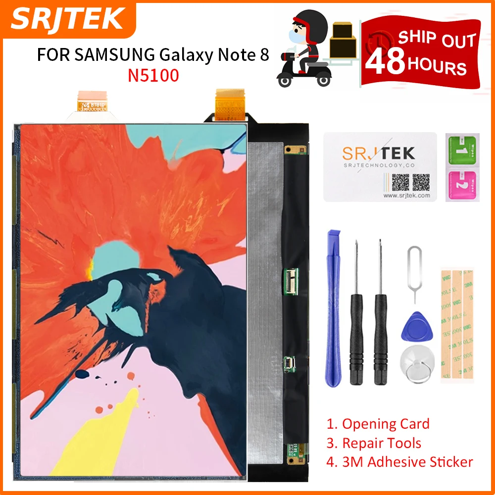 Srjtek 8 &quotдля Samsung Galaxy Note ЖК дисплей N5100 матричный экран планшет запасные части