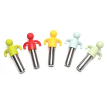 1 шт. силиконовая форма для жарки фри чайный пакетик пищевой лист травяной сито для приправ чай креативный фильтр свободный браслет из силиконовой нержавеющей стали