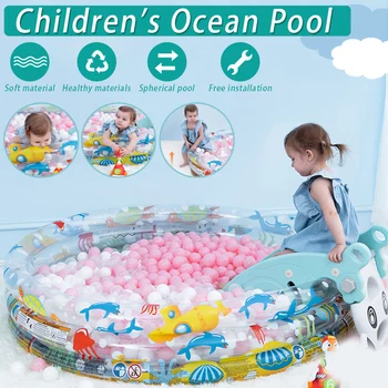 

Inflatable Swimming Pool Durable Printing Baby Bathing Pool PVC for Kids Round Tub Toys YA88