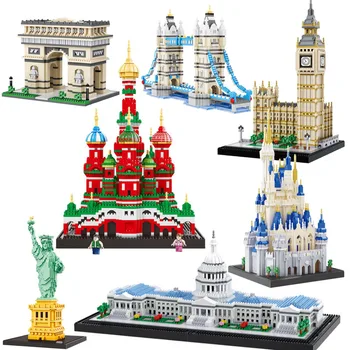 

Balody World Famous Architecture Diamond Building Blocks Toy Taj Mahal Vassili Church Big Ben London Bridge