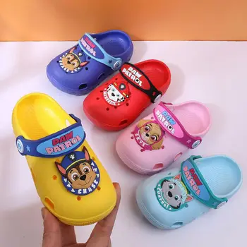 

Hot 2020 new original paw patrol baby slippers zomer cartoon indoor anti-slip jongens meisjes chase skye shoes children toy