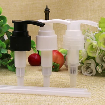 

24 Black/White/Transparent Screw Pressure Pump Head DIY Plastic Cosmetic Emulsion Lotion Press Nozzle for PET Bottle 10/20/50pcs
