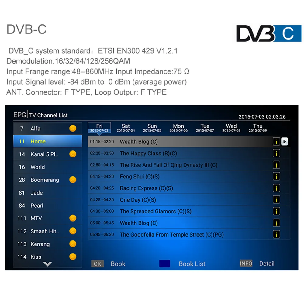 MECOOL Декодер каналов кабельного телевидения PRO Andriod ТВ коробка DVB-S2 DVB-T2 DVB-C Android Amlogic S905D Quad-core 2 Гб оперативной памяти, 16 Гб встроенной памяти, 4K двухъядерный процессор Wi-Fi H.265 HD медиа-плеер