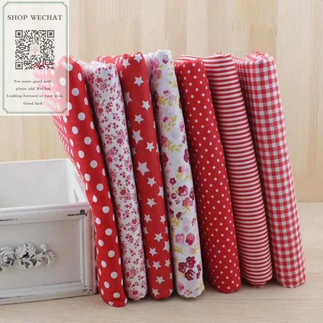 50 см * см/шт. красный простой хлопок DIY Лоскутная Ткань хлопчатобумажная ткань