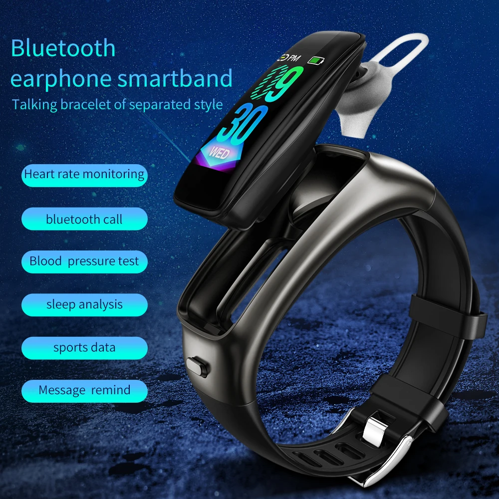 

Sports Wristband Smart Bracelet Waterproof LED Screen Control Heart Rate Detection Smart Watch