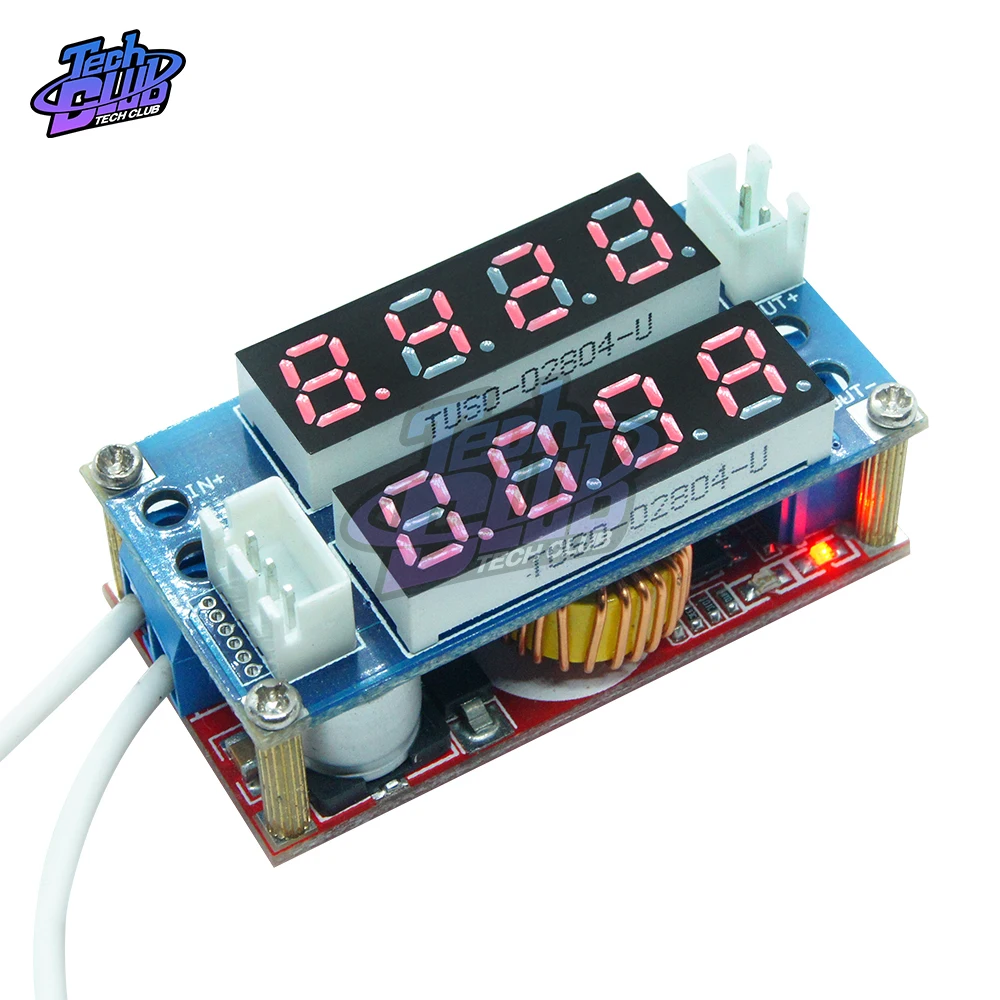 DC 5A LED Digital Voltmeter Ammeter Display Step Down Charging Board Module Constant current voltage Regulator Meter Module