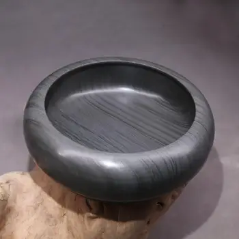 

Chinese Calligraphy Inkstone Grinding Ink Well Made of Natural Stone Round Inkstone Paint Ink Slab Study Supplies