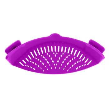 

Silicone Colanders Kitchen Clip On Pot Strainer Drainer For Draining Excess Liquid Univers Draining Pasta Vegetable Cookware