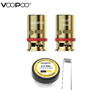 

Original VOOPOO PnP RBA Coil DIY MTL Half-DL Resistance & PnP-RBA prebuilt Wire 0.6ohm for VINCI R VINCI X NAVI Mod Pod Kit